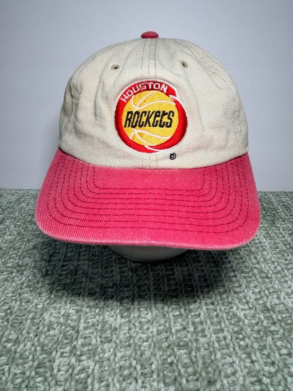 Vintage Houston Rockets NBA Embroidered Logo Two-Tone Corduroy Snapback Hat